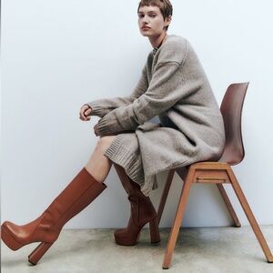 Platform Leather Boots